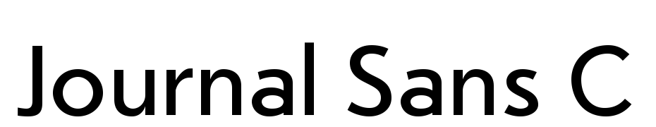 Journal Sans C cкачати шрифт безкоштовно